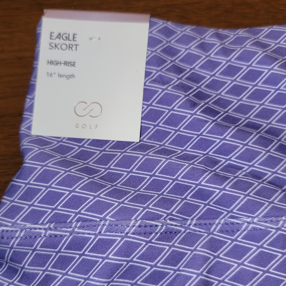 CALIA Women's 16" Energize Eagle Golf Skort, Lavender Lattice, XXL, Purple, NWT - Picture 6 of 9